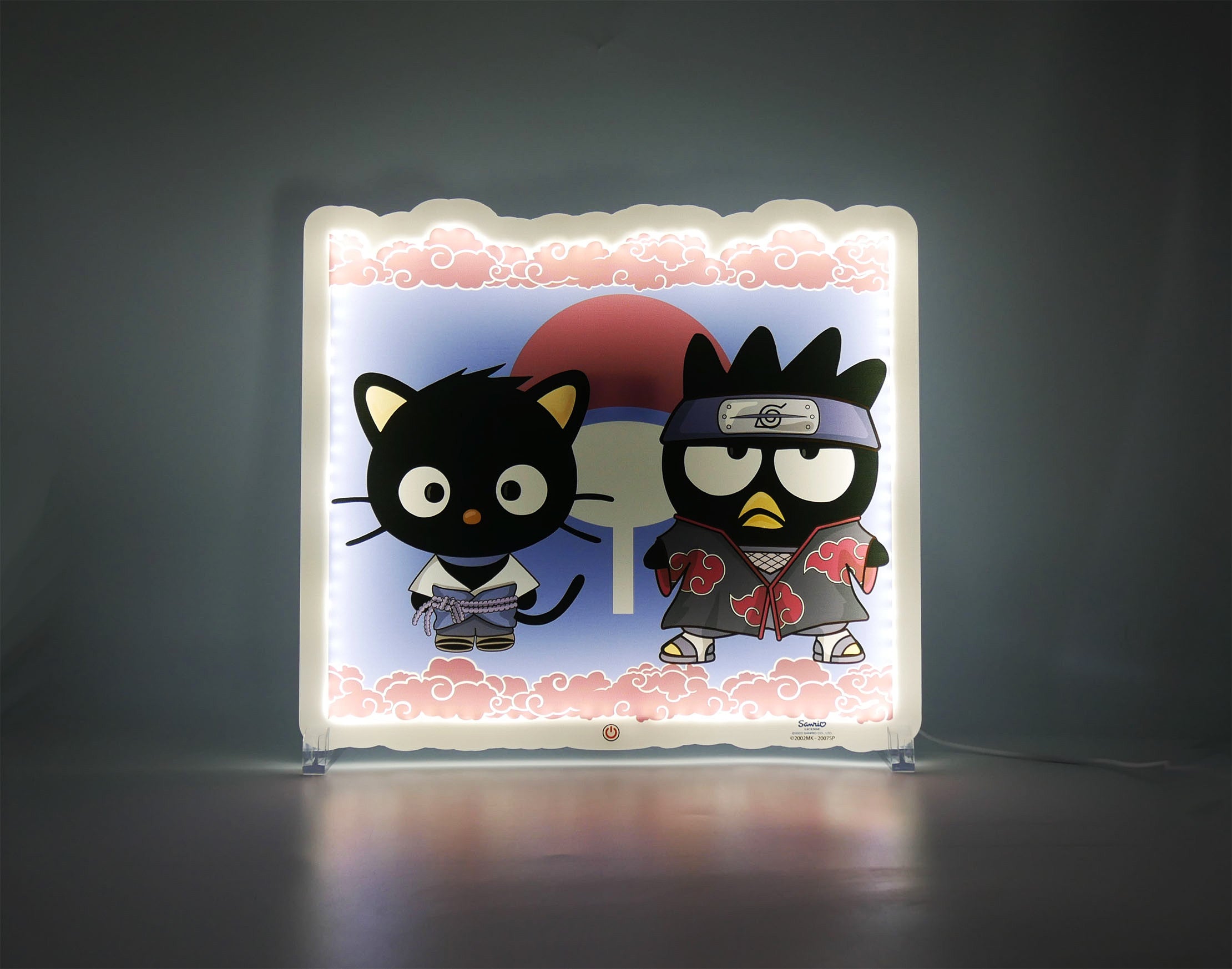 Néon Sanrio Uchiwa - Hello Kitty X Naruto
