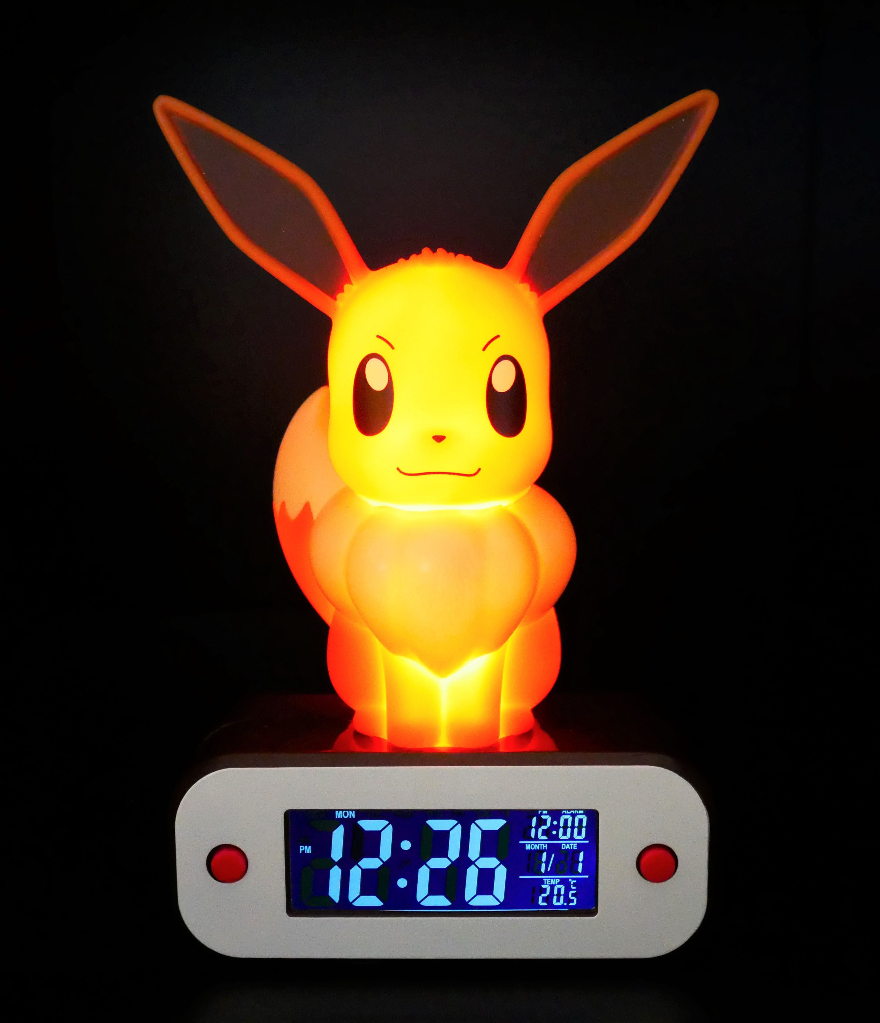 Réveil lumineux Evoli 18cm - Pokémon