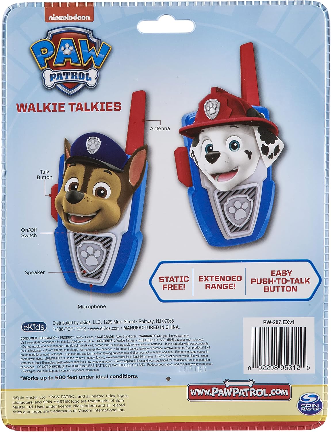 Paire de Talkie Walkie 150 m - Pat'Patrouille - vue 4