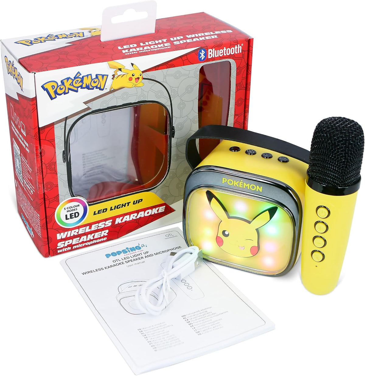 LED Karaoké sans fil Bluetooth Pikachu - Pokémon - vue 8