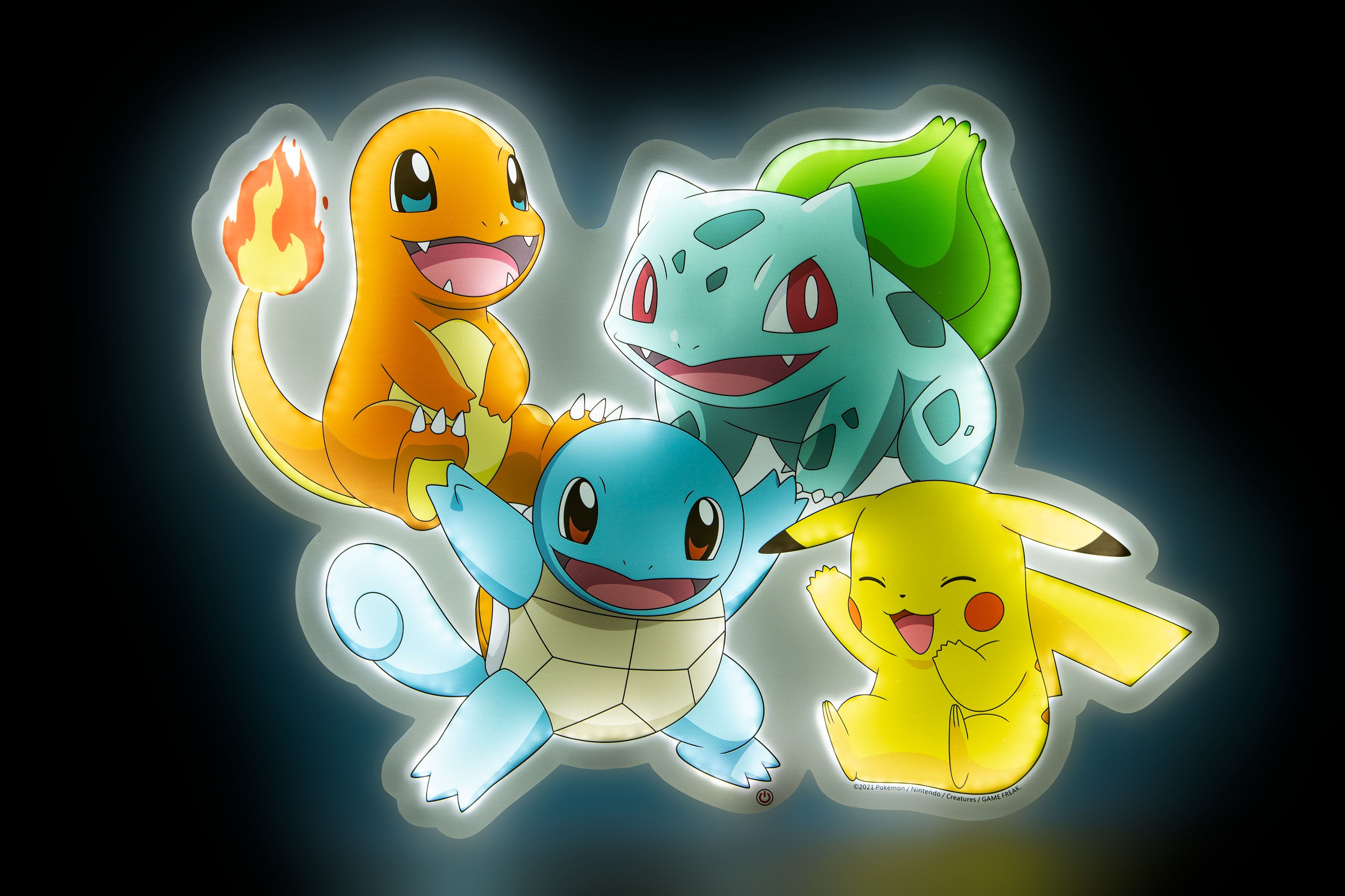 Néon de 4 Pokémon de la région de Kanto - Pokémon