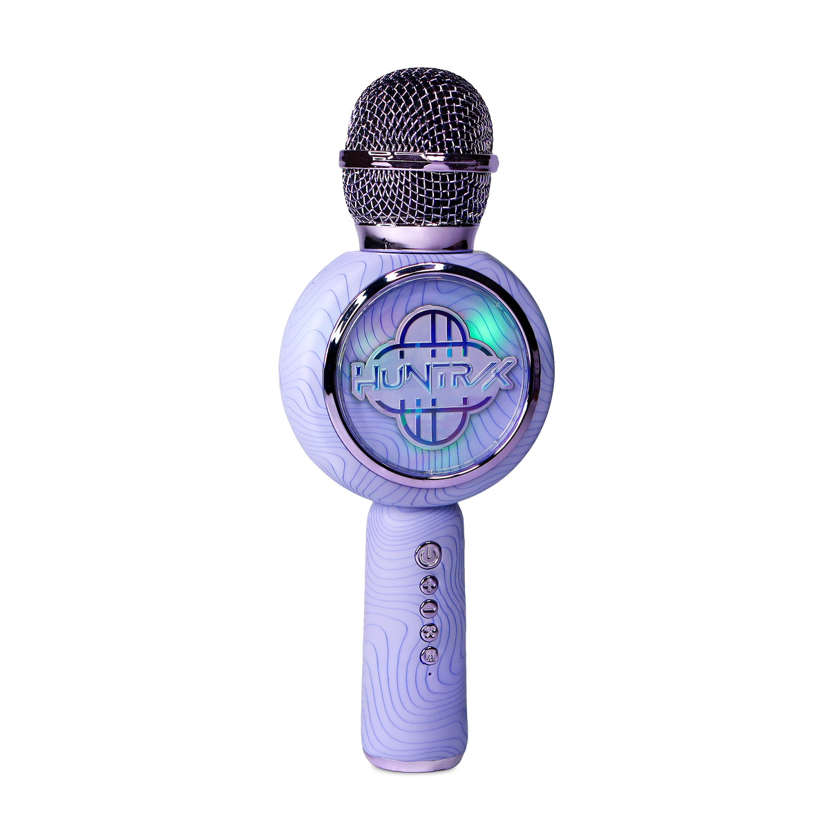 Micro Karaoké LED Bluetooth Huntr/x Logo Violet - K-Pop : Demon Hunters