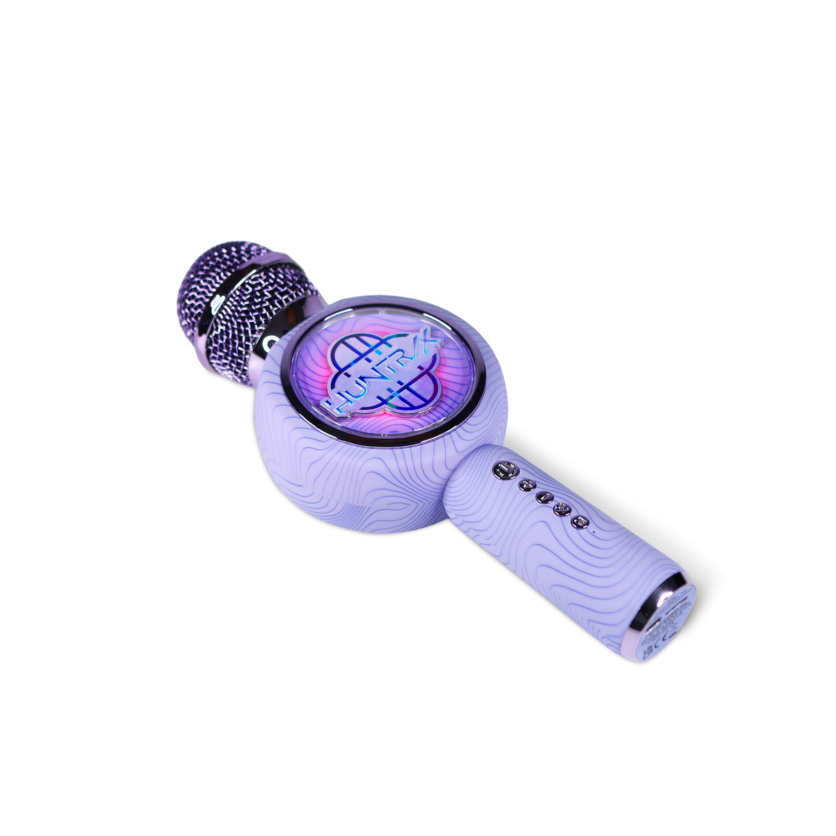 Micro Karaoké LED Bluetooth Huntr/x Logo Violet - K-Pop : Demon Hunters