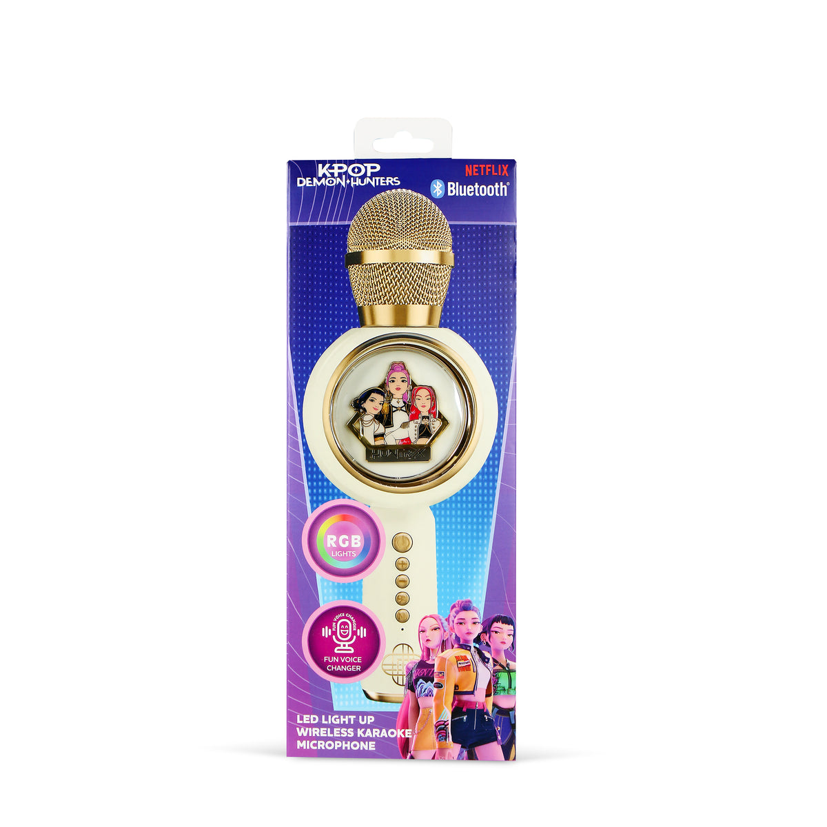Micro Karaoké LED Bluetooth Huntr/x Golden - K-Pop : Demon Hunters