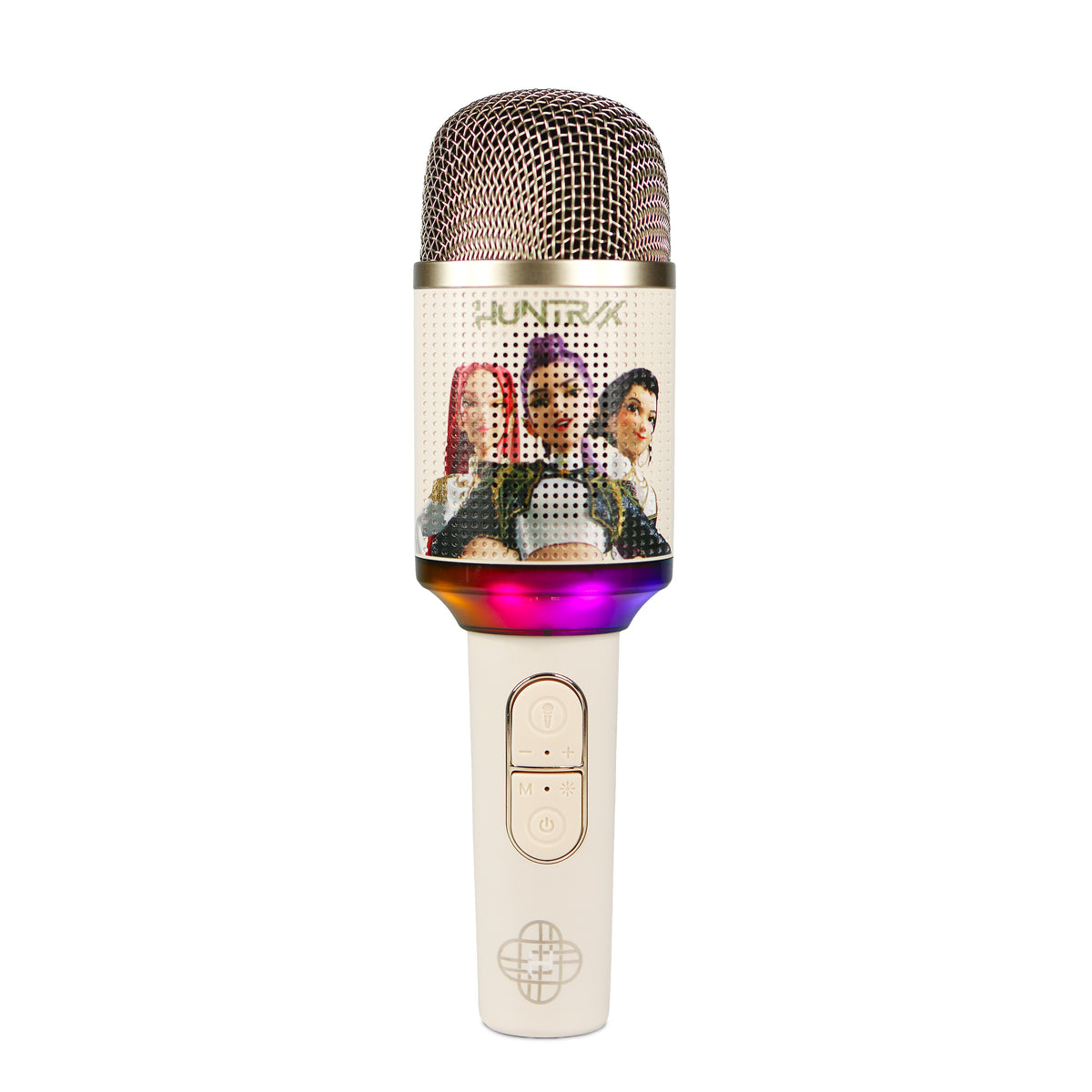 LED Micro Karaoké Bluetooth Huntrix Gold - K-Pop : Demon Hunters