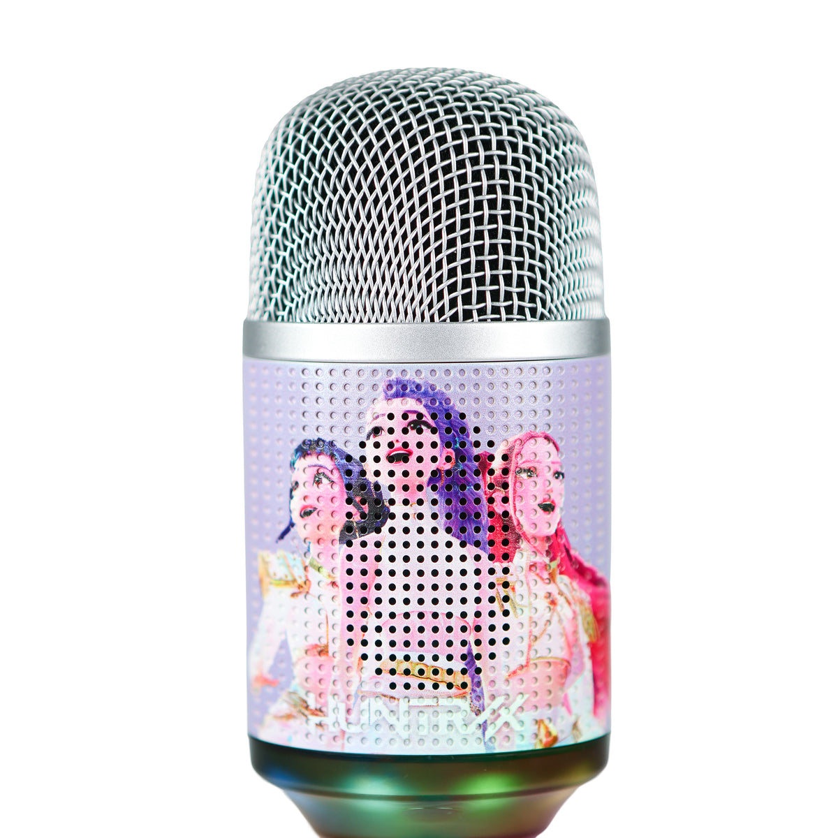 LED Micro Karaoké Bluetooth Huntrix Violet - K-Pop : Demon Hunters
