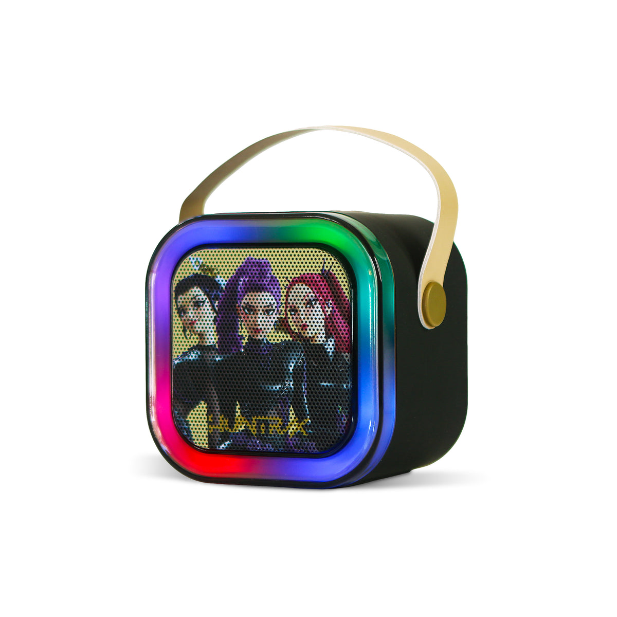 Enceinte Karaoké LED Bluetooth avec Micro Huntr/x Black - K-Pop : Demon Hunters