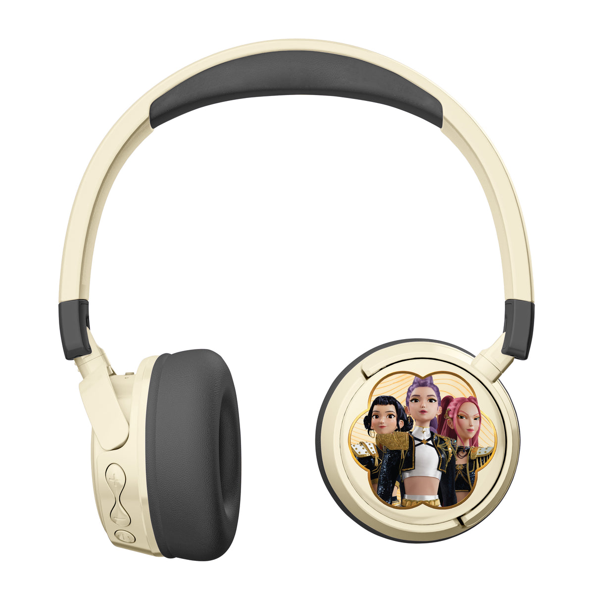 Casque Bluetooth pour enfant Huntr/x Golden Crème & Noir - K-Pop : Demon Hunters
