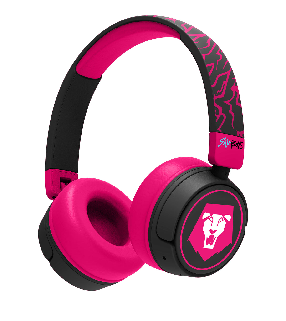 Casque Bluetooth pour enfant Saja Boys Rose & Noir - K-Pop : Demon Hunters