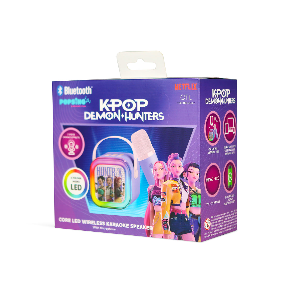 LED Karaoké sans fil Bluetooth Huntr/x - K-Pop : Demon Hunters