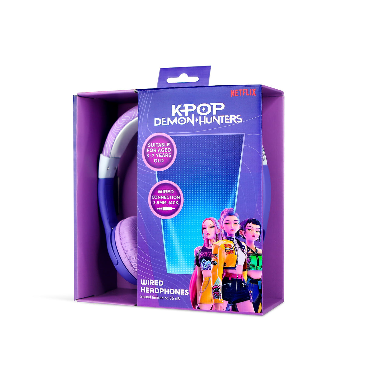 Casque filaire pour enfant Huntr/x Violet - K-Pop : Demon Hunters