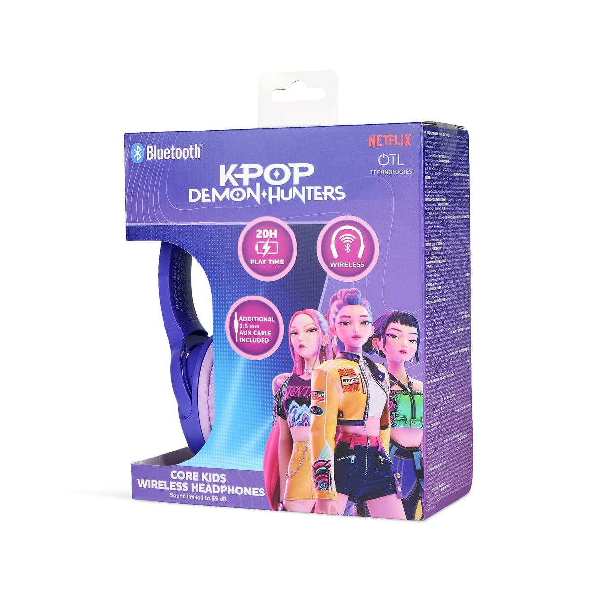 Casque Bluetooth pour enfant Huntr/x World Tour Violet & Rose - K-Pop : Demon Hunters