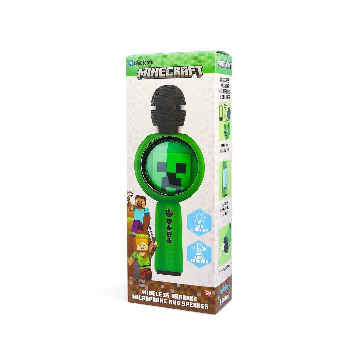 LED Microphone Karaoké- Minecraft