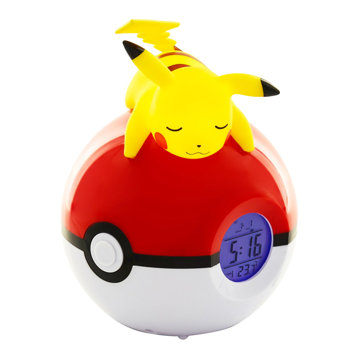 Radio Réveil Veilleuse Pokéball Pikachu - Pokémon