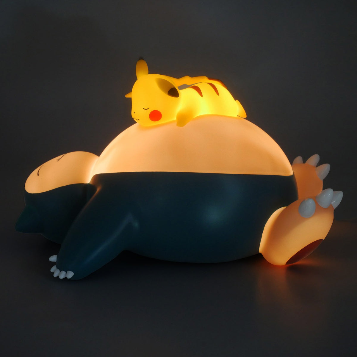 Figurine Lumineuse Ronflex et Pikachu endormi - Pokémon
