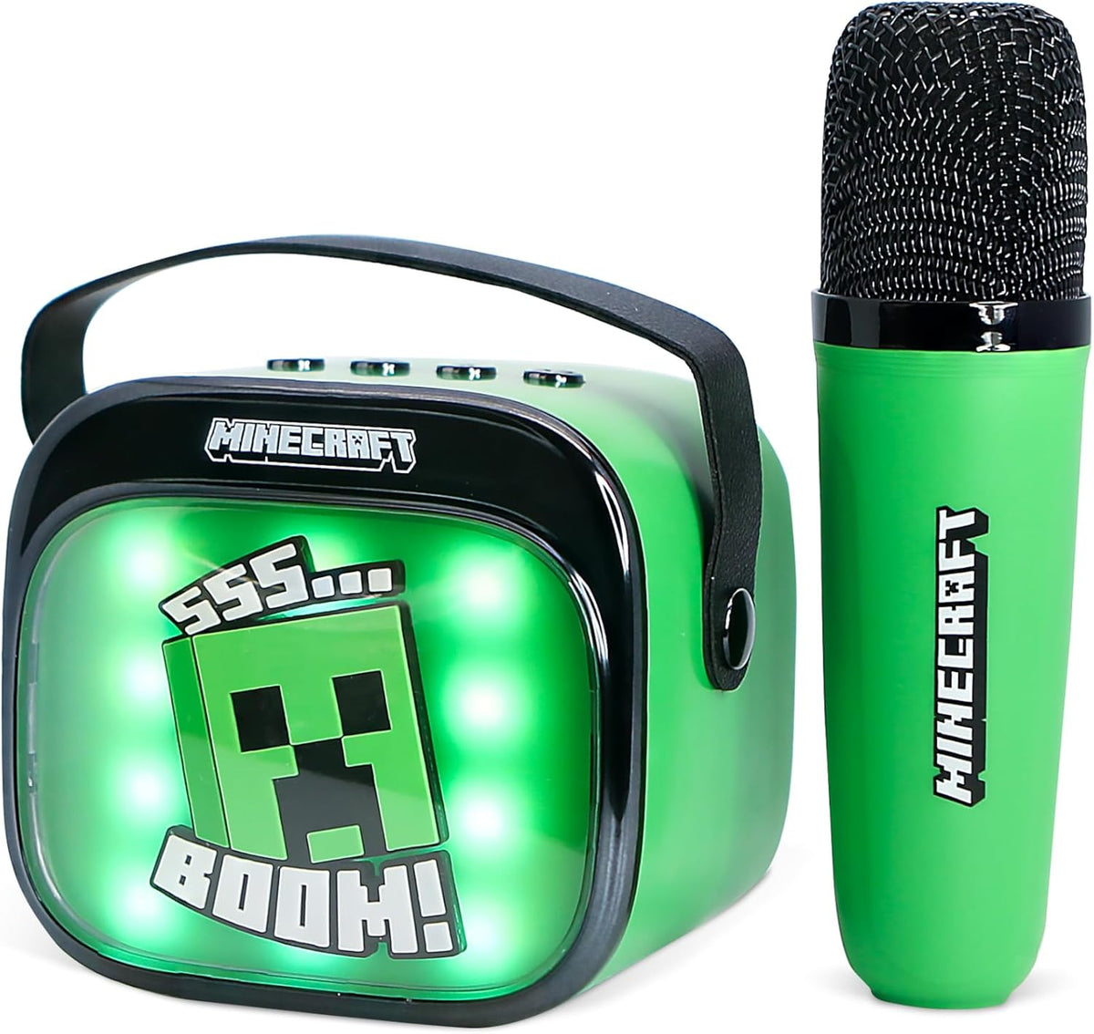 LED Karaoké sans fil Bluetooth - Minecraft