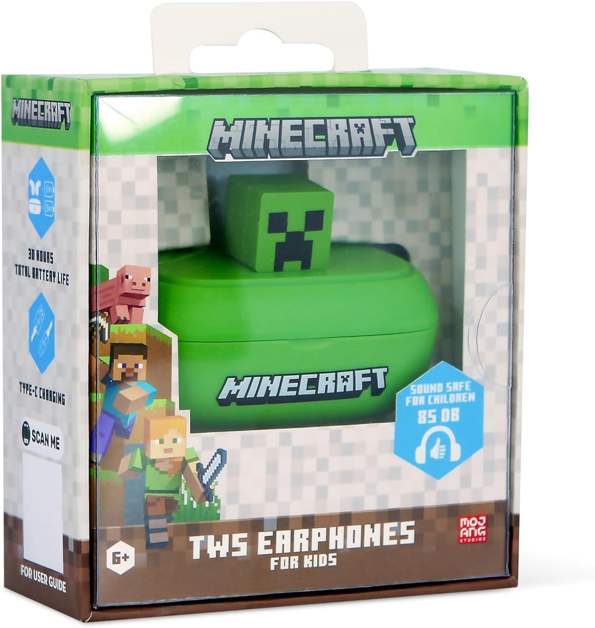 Ecouteurs TWS 3D Creeper - Minecraft - vue 8