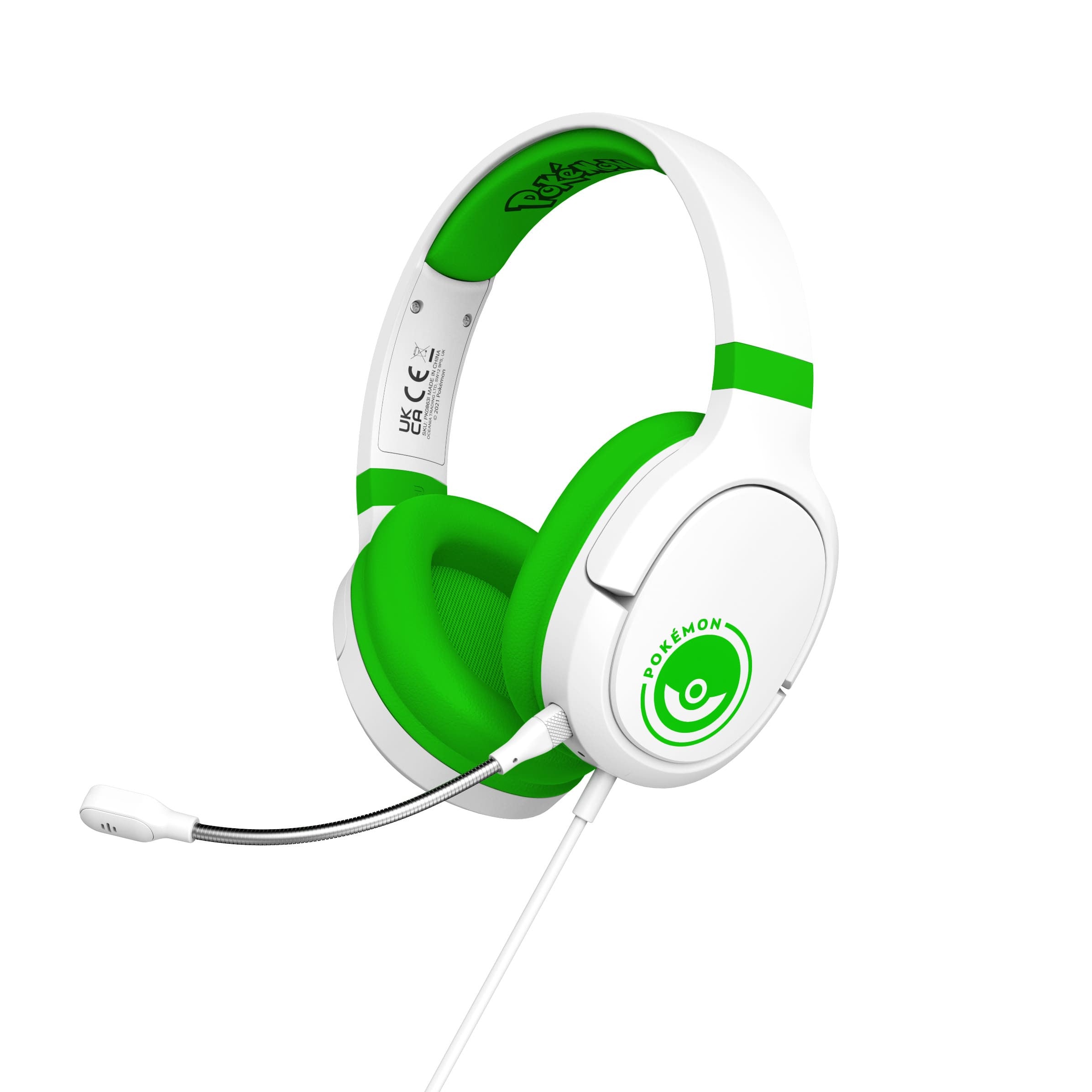 Casque Gaming Pro G1 Pokéball Vert & Blanc - Pokémon