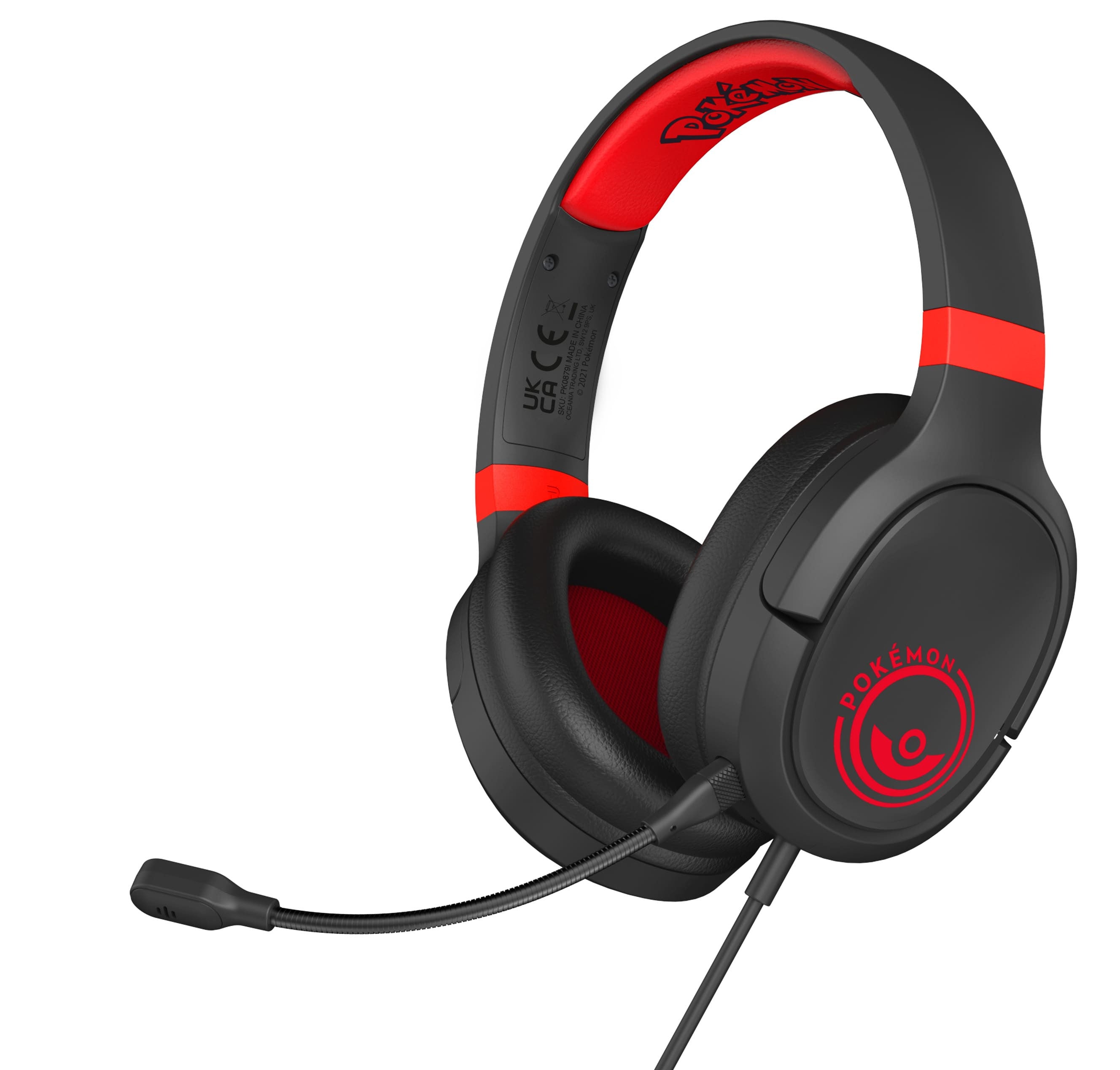 Casque Gaming Pro G1 Pokéball Noir et Rouge - Pokémon
