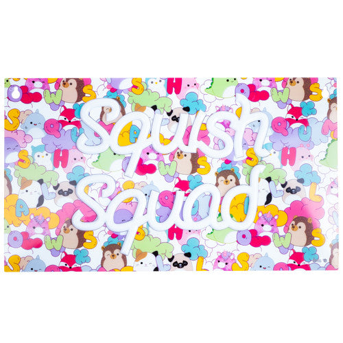 Applique mural avec néon "Squish Squad" - Squishmallows
