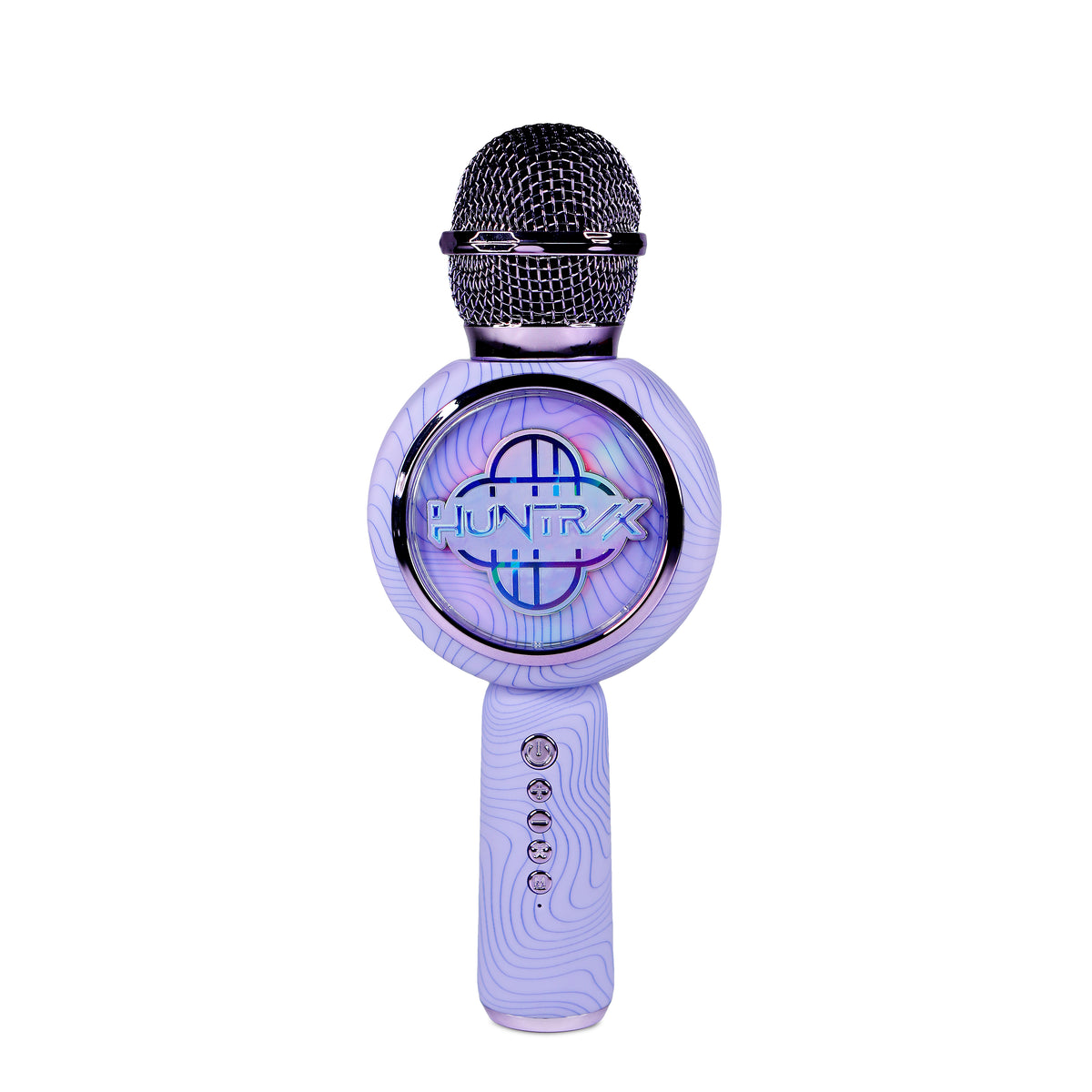 Micro Karaoké LED Bluetooth Huntr/x Logo Violet - K-Pop : Demon Hunters