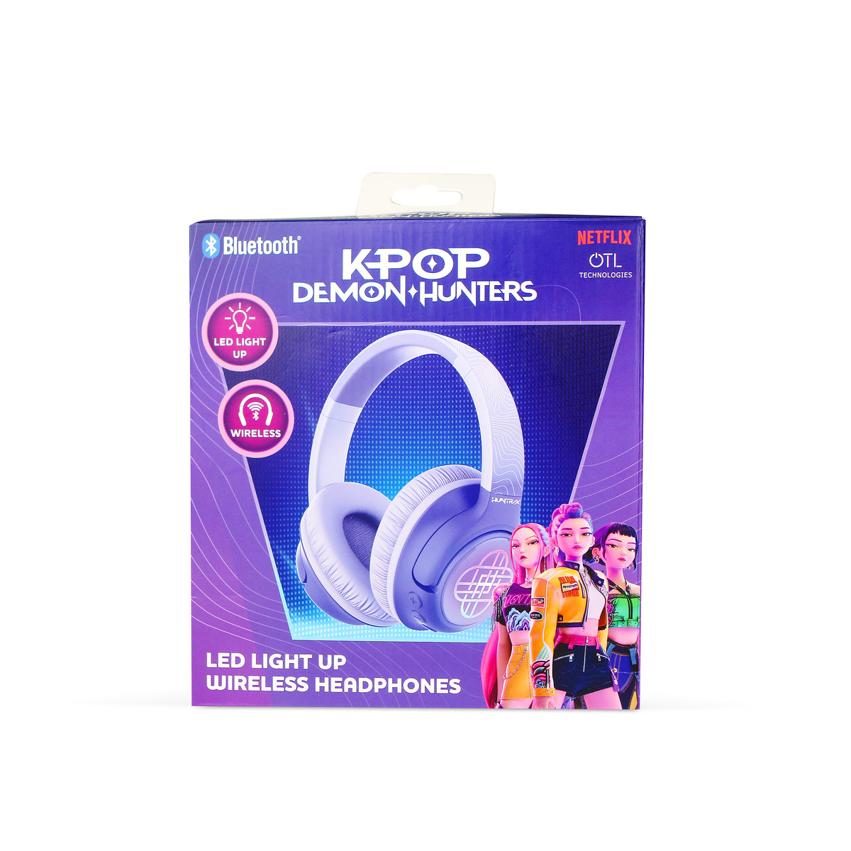 Casque sans fil Bluetooth LED Huntr/x - K-Pop : Demon Hunters