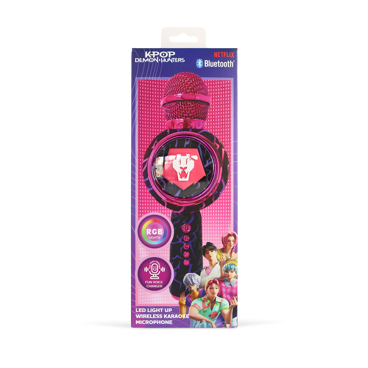 Micro Karaoké LED Bluetooth Saja Boys - K-Pop : Demon Hunters