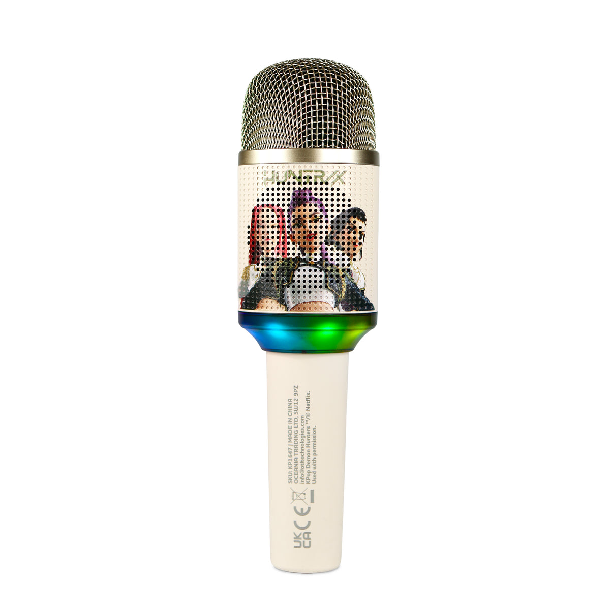 LED Micro Karaoké Bluetooth Huntrix Gold - K-Pop : Demon Hunters