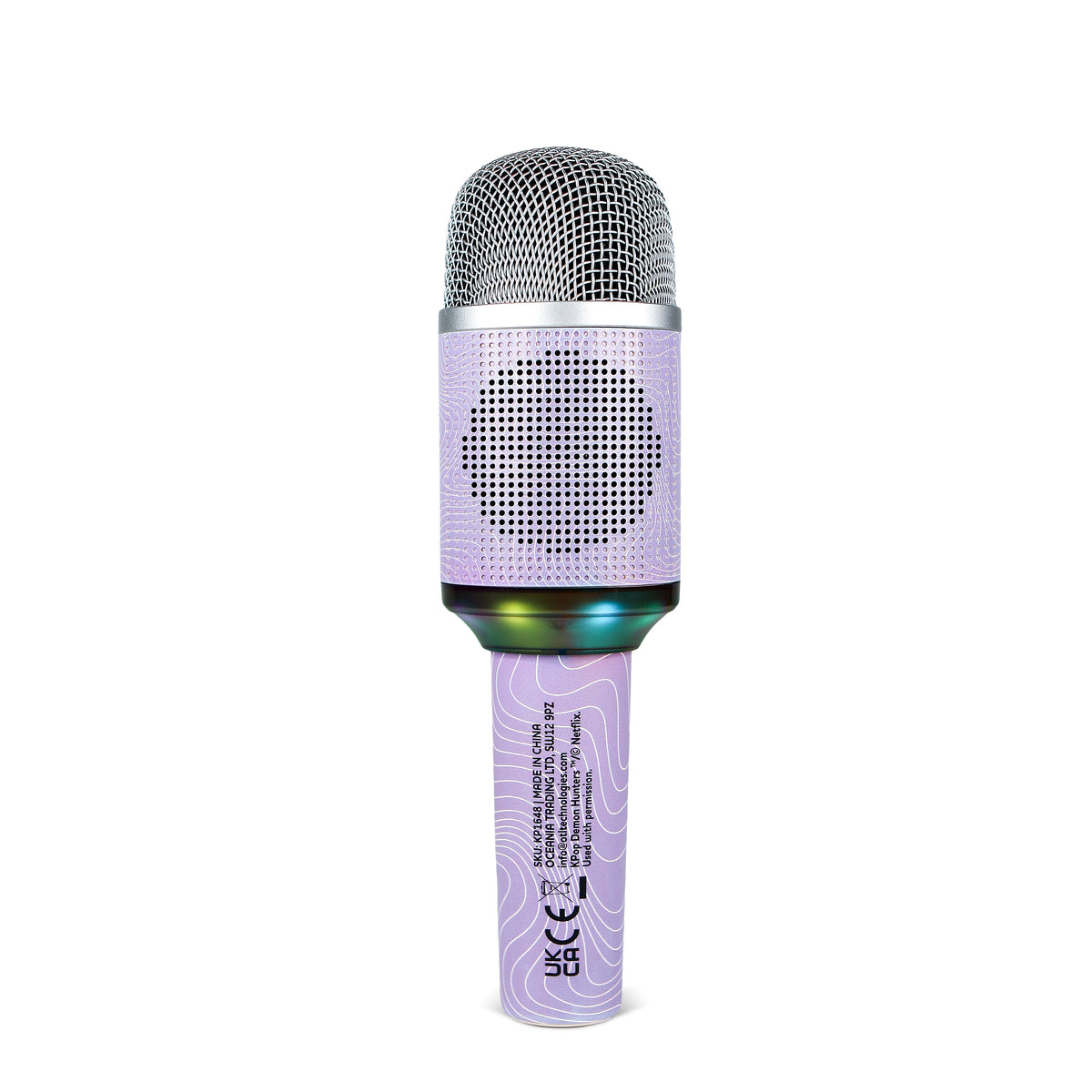 LED Micro Karaoké Bluetooth Huntrix Violet - K-Pop : Demon Hunters
