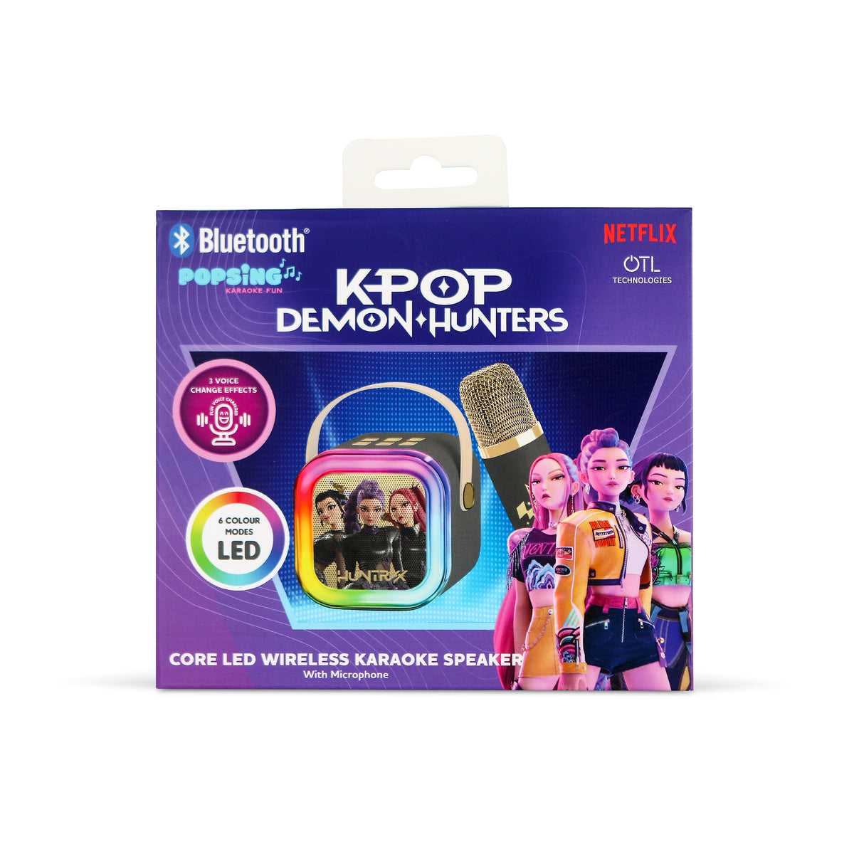 LED Karaoké sans fil Bluetooth Huntr/x BLACK - K-Pop : Demon Hunters