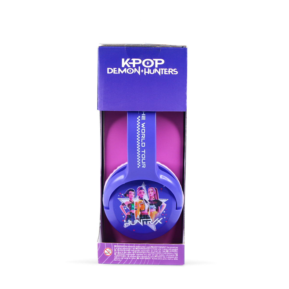 Casque Bluetooth pour enfant Huntr/x World Tour Violet & Rose - K-Pop : Demon Hunters