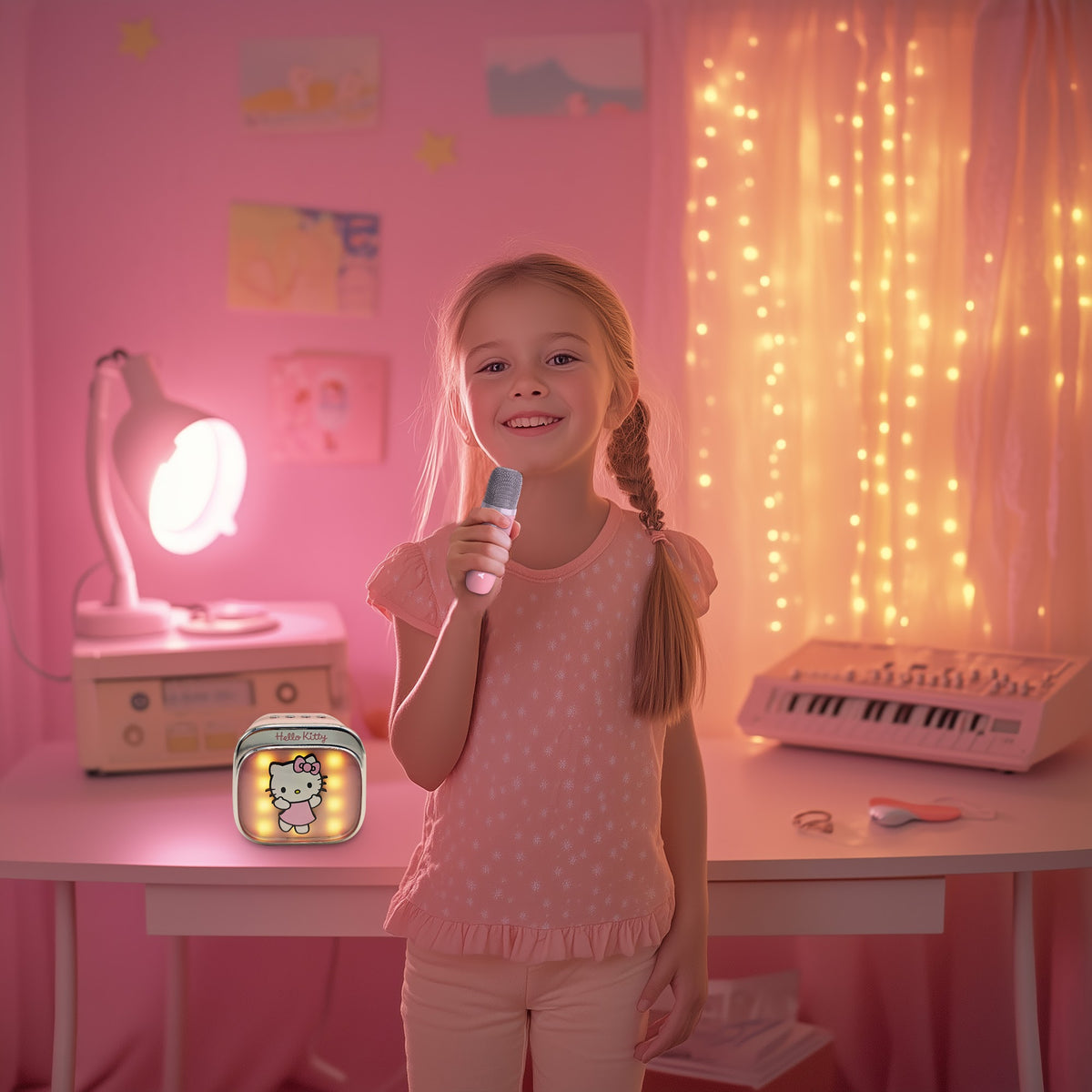 LED Karaoké sans fil Bluetooth - Hello Kitty
