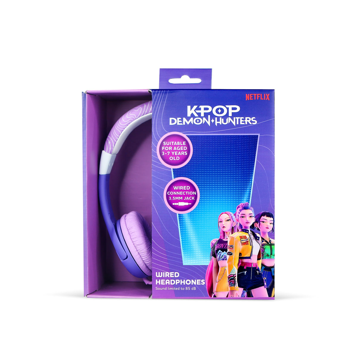 Casque filaire pour enfant Huntr/x Violet - K-Pop : Demon Hunters