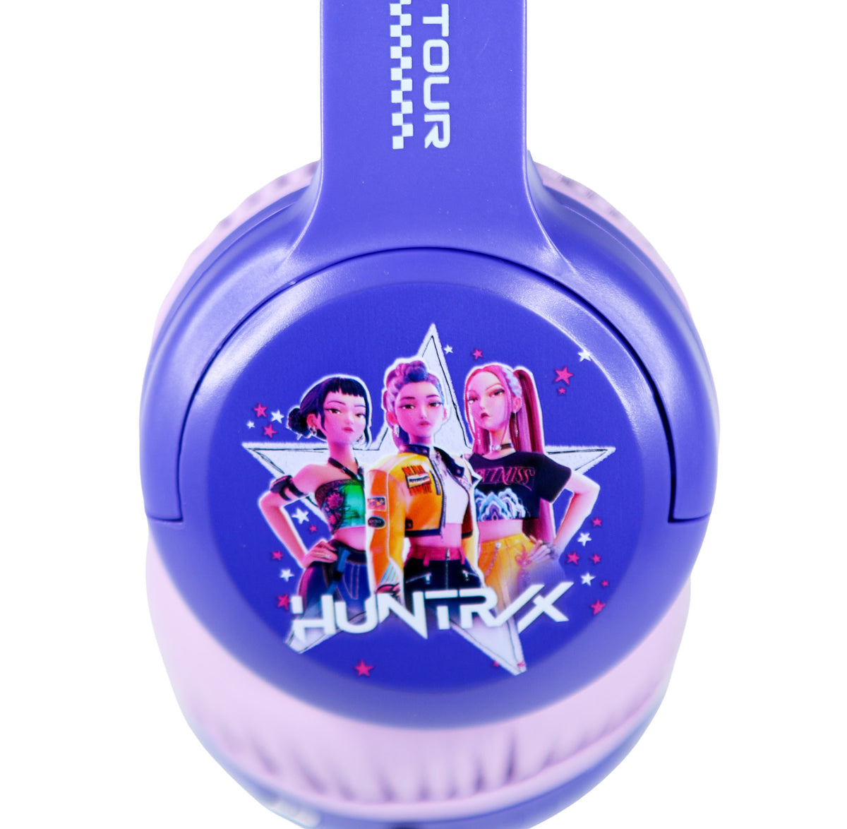 Casque Bluetooth pour enfant Huntr/x World Tour Violet & Rose - K-Pop : Demon Hunters