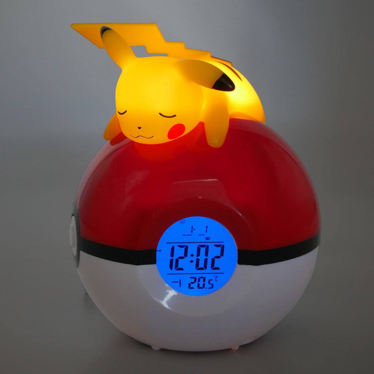 Radio Réveil Veilleuse Pokéball Pikachu - Pokémon