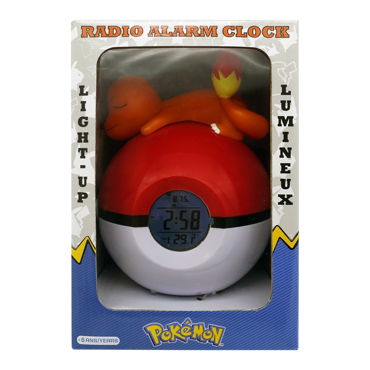 Radio Réveil Lumineux Salamèche - Pokémon