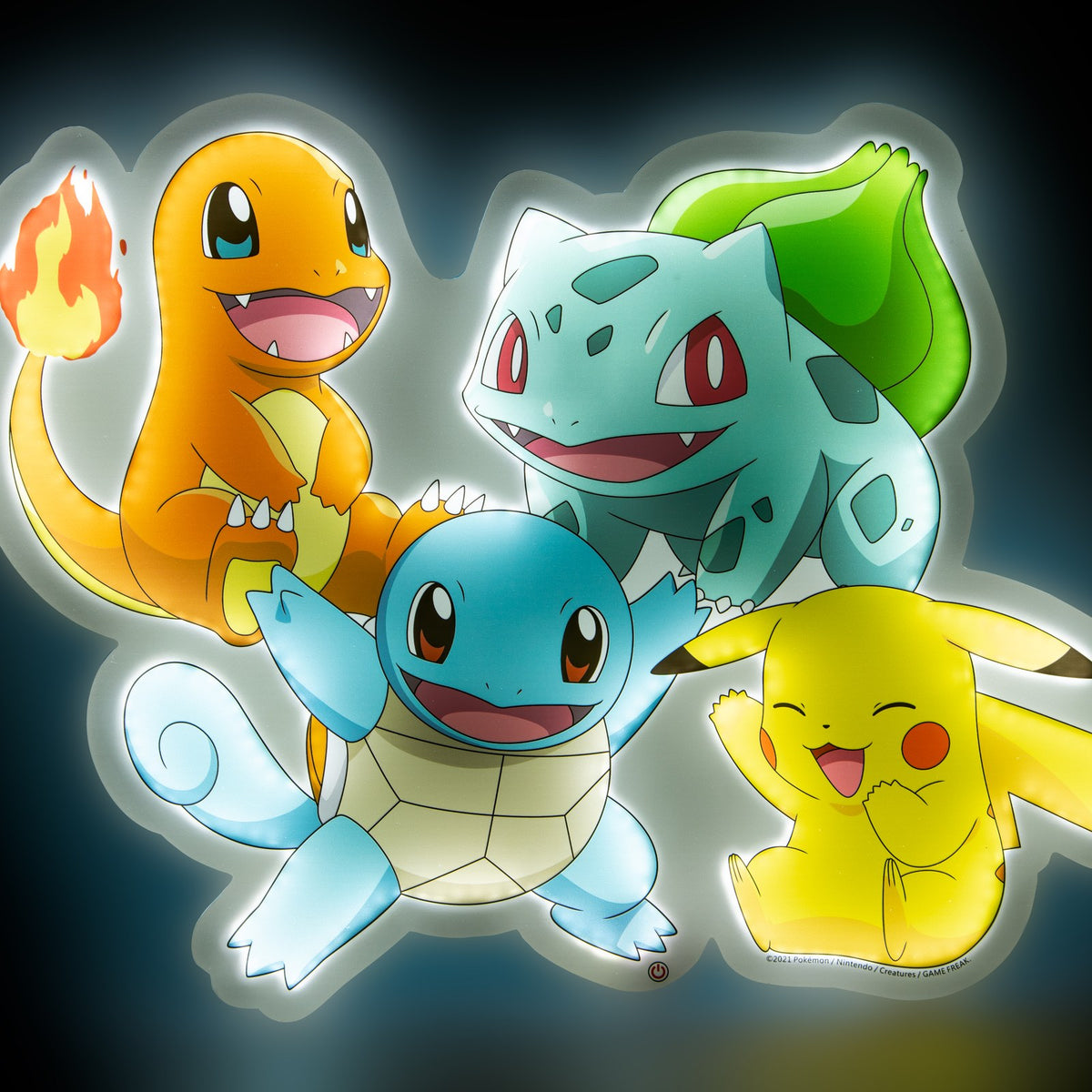 Néon de 4 Pokémon de la région de Kanto - Pokémon