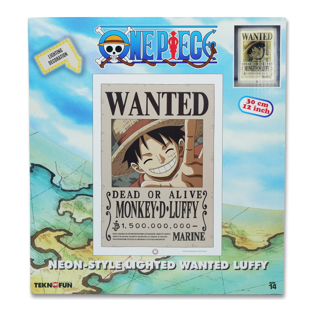 Néon Luffy "Wanted" - One Piece