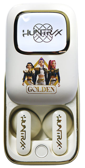 Écouteurs sans fil Bluetooth TWS Slide Huntr/x Golden Black - K-Pop : Demon Hunters