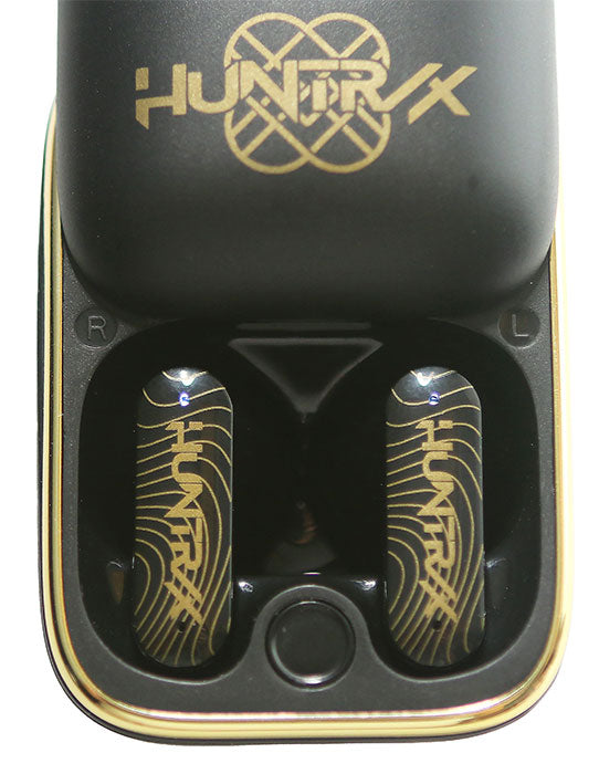 Écouteurs sans fil Bluetooth TWS Slide Huntr/x Golden Black - K-Pop : Demon Hunters
